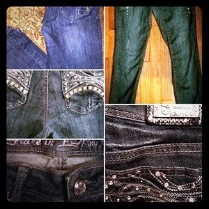 Grace in LA USA studded blue jeans